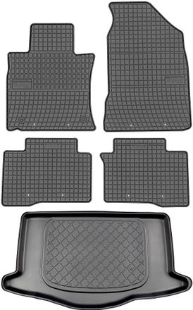 OEM Juego De Alfombrillas De Goma Para Coche Y Alfombrilla Para Maletero Para El Ssangyong Tivoli Facelift Crossover (modelos De Enero De 2018 A 2019)