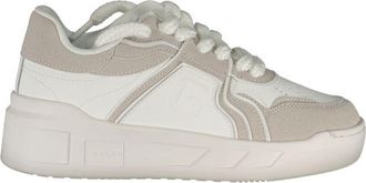 Ga&euml;lle Paris Bianco Polyurethane Women Womens Sneaker