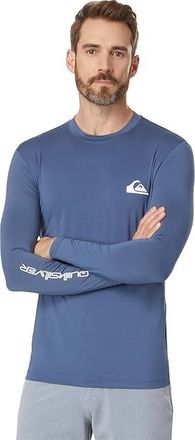 Quiksilver Everyday Surf T-Shirts Long Sleeve Mens Swimwear Vintage Indigo : XS, Elastane/Polyester
