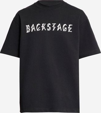 44 Label Group Backstage-Baumwoll-T-Shirt mit Logo