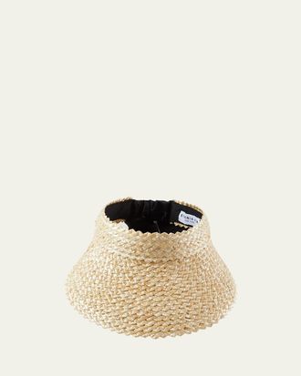 Eugenia Kim Ricky Braided Straw Visor