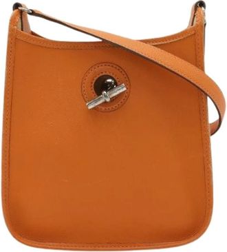 Herm&egrave;s Pre-owned Vespa TPM Leder Schoudertas Oranje - Dames - Vintage Schoudertas - Oranje - ONE Size - Leer - Vintage