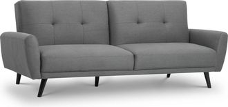 Julian Bowen Monza Fabric Sofa Bed - Grey - Julian Bowen | TJ Hughes