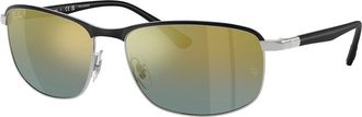 Ray-Ban RB3671CH Polarized 9144J0 Mens Sunglasses Black Size 60