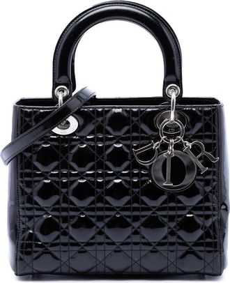 Dior Pre-owned Dior Medium Patent Cannage Lady Ladies T36LN0PLXFP5DSWO