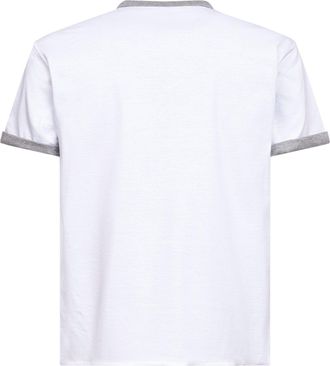 Prada Mens Reversible Cotton T-Shirt White T-Shirts And Polos