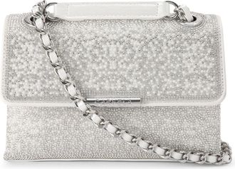Carvela Womens Leather Rosa Chain Shoulder Bag - White - One Size