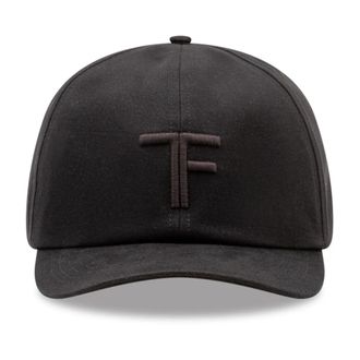 Tom Ford Canvas Cap - Heren - Petten - Zwart - M - Katoen - Accessoires