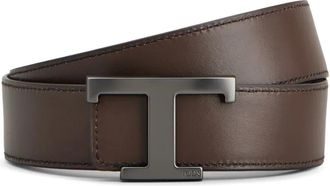 Tod's logo-buckle belt - Blue