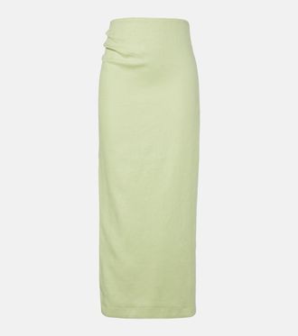 Sir. Linen maxi skirt