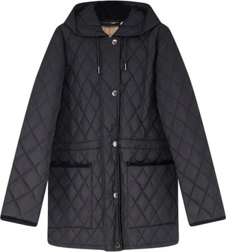 Burberry Gewatteerd nylon jack - Dames - Winterjassen - Zwart - XS - Nylon - Jassen