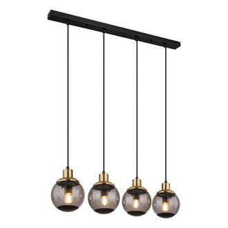 Globo Lighting L&aacute;mpara Colgante - Potter - Negro - Vidrio Vidrio Ahumado