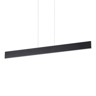 Netlighting Desk Integrated LED Linear Ceiling Pendant Lamp 1 Light Black 3000K
