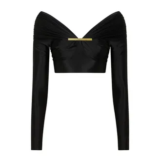 Paco Rabanne Mujer, Camisetas, Negro, Talla: S