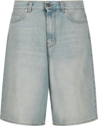 Haikure Smaragdblauwe Shorts voor Vrouwen - Heren - Denim shorts - Blauw - W31 - Denim - Korte Broeken