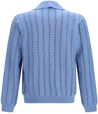 Fendi Mens Blue Cotton Sweatshirt Clothing