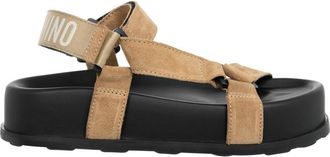 Moschino Verstelbare Multicolor Sandalen - Dames - Sandalen - Beige - 40 EU - Su&egrave;de - Schoenen