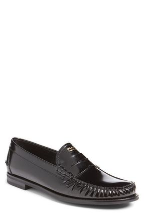Prada Spazzalato Penny Loafer in Nero at Nordstrom, Size 11.5Us