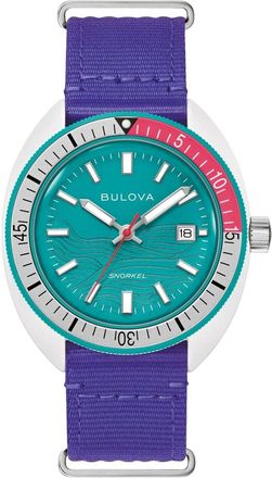 Bulova Mens Snorkel Teal Dial Watch