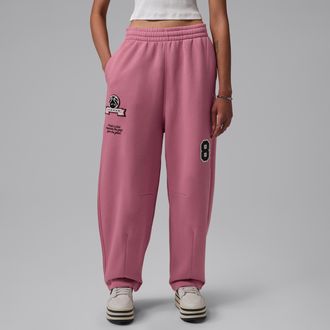 Nike Jordan Womens Jordan Brooklyn Fleece Pants in Pink | IM6990-667