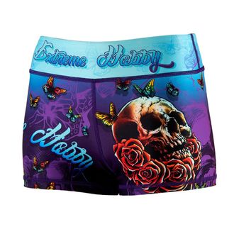 OEM Pantaloncini Sportivi Da Donna Con Teschio, Taglia 2s, Blu
