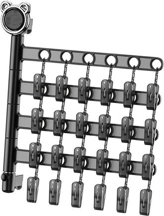 No Brand Tendedero De Ropa Giratorio De Pared Gen&eacute;rico Con M&uacute;ltiples Pinzas, Tendedero Compacto Y Ligero Para Calcetines, Ideal Para El Hogar Y Viajes, Accesor