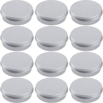 OEM Latas De Aluminio Con Tap&oacute;n De Rosca - 60 Ml - Plateadas - 12 Unidades
