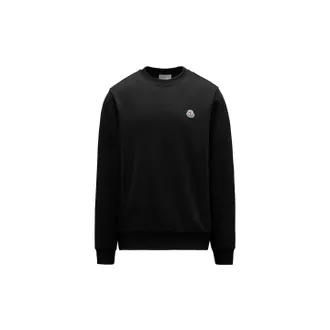 Moncler Moncler Logo Patch Sweatshirt, Men, Black, Size: 3xl