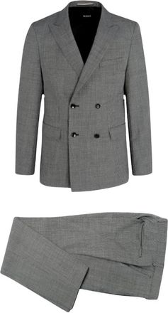 HUGO BOSS H-Houston 2Pcs Db 243 - Heren - Business pakken - Grijs - S - Wol - Kostuums