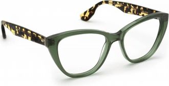 Krewe Womens Helena Eyeglasses In Bottle Green / Zulu