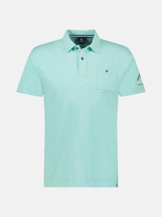 Lerros Poloshirt LERROS LERROS Poloshirt in weicher, gewaschener Jerseyqualit&auml;t, Herren, Gr. S, blau (iced mint), 100% Baumwolle, ohne Ausschnitt, Shirts Pol