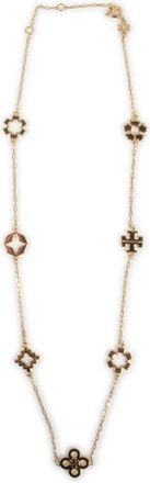 Tory Burch Kira Clover Necklace - Dames - Kettingen - Geel - ONE Size - Accessoires