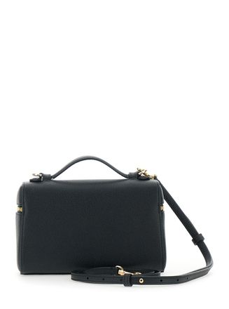Tory Burch Womens Crossbody Bag Romy Black Leather Cow Shoulder