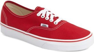Vans Authentic Sneaker in Red at Nordstrom, Size 10.5 Womens