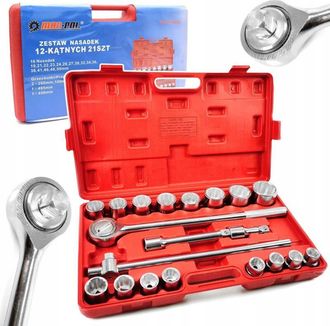 OEM Llaves De Vaso 21 Piezas 3/4 19-50 Mm 6 Puntas M58252