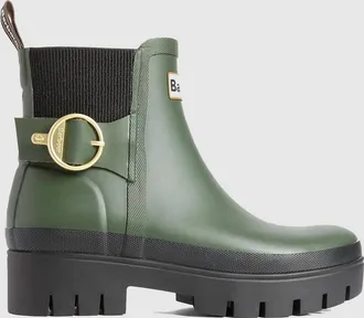 Barbour Bottines Hepburn Ankle Welly Olive Black