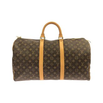 Louis Vuitton Marron Coated Canvas Boston Bag (Pre-Owned)
