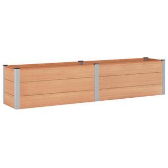 vidaXL Arriate Elevado Marr&oacute;n 250 X 50 X 54 Cm Vidaxl