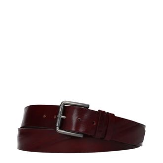 Max Mara Red Leather Regular Womens Belt