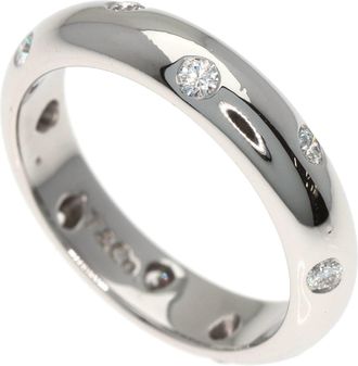 Tiffany & Co. Silver Platinum 950 Band Ring (Pre-Owned)