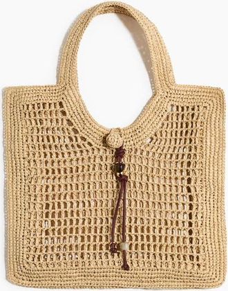 H&M Straw Tote Bag in Beige at Nordstrom