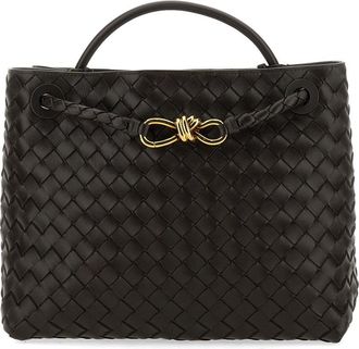 Bottega Veneta Womens Medium Andiamo Leather Handbag Brown Lamb Handbags Hand Bags