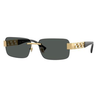 Versace Sunglasses, male, Yellow, Size: 58 MM Rectangle Sunglasses