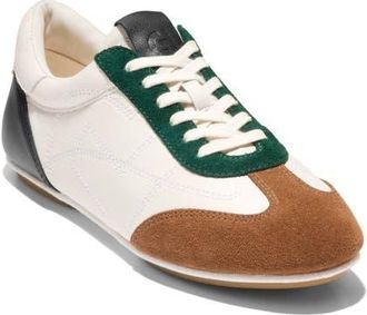 Cole Haan GrandPro Ardsley Travel Sneaker in Ivory/Tobacco/Rainforest at Nordstrom, Size 10.5