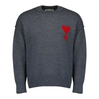 Ami De Coeur Jumper - unisex - Ami Paris - Sweatshirts - Gray - 2XS - Sweatshirts & Hoodies