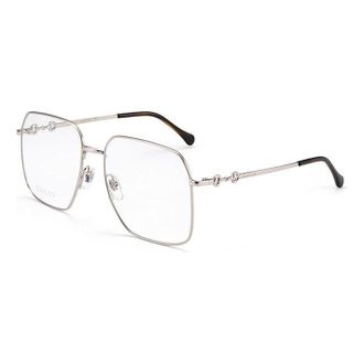 Gucci Glasses Silver Black GG0952O-003