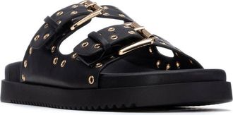 Xti Womens Eyelets Double Strap Buckle Sandals
