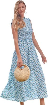 Cabana Life Smocked Maxi Dress in Rosemary Beach at Nordstrom, Size X-Large