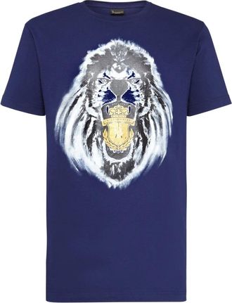 Billionaire Boys Club T-Shirt Ronde Hals Lion - Heren - T-shirts - Blauw - S - Katoen - Tops