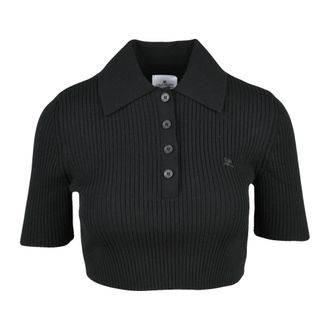 Courr&egrave;ges Donna, Maglie, Nero, M, new